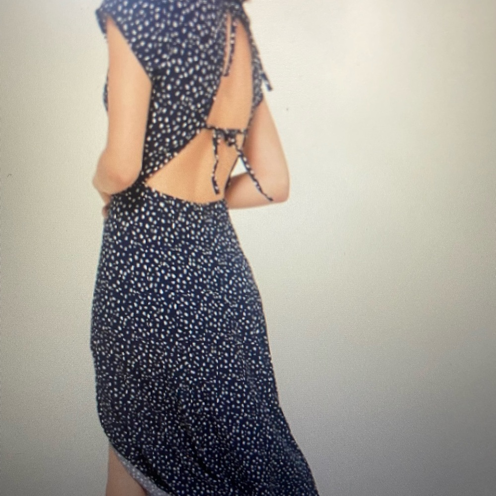 UO Lindsey cap sleeve midi dress